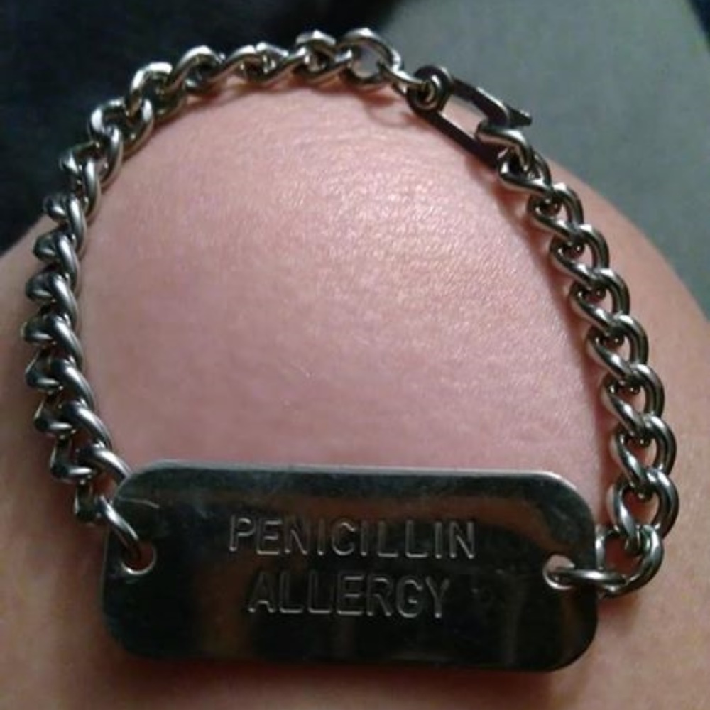 Medical alert bracelet Penicillin Allergy